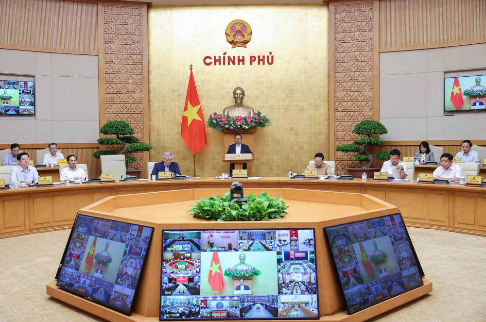 Thủ tướng chủ trì Hội nghị trực tuyến Cwin com đăng nhập với 34 tỉnh thành và hơn 3.300 xã, phường, đặc khu - Ảnh: VGP
