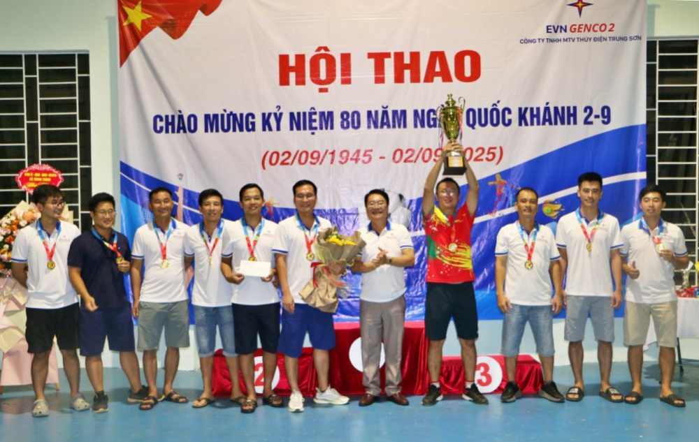 trao giải nhất cho Thủy điện Trung Sơn