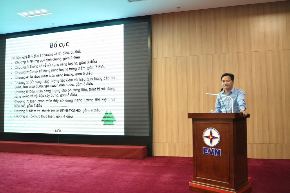 Ông Cù Huy Quang - Trưởng Phòng Hiệu quả năng lượng và Chuyển đổi xanh