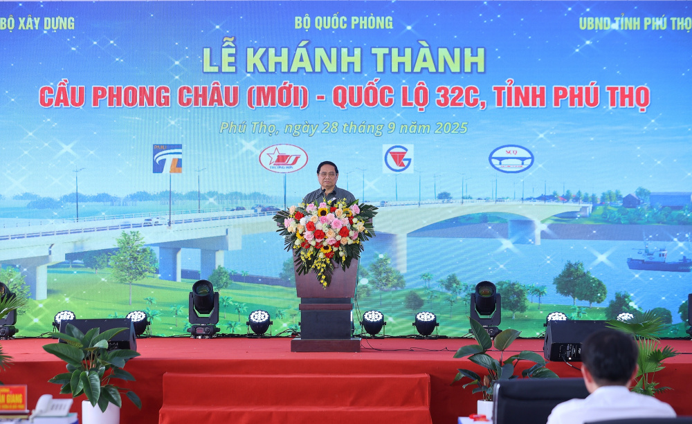 Phú Thọ: Khánh thành cầu Phong Châu mới, vượt tiến độ 3 tháng