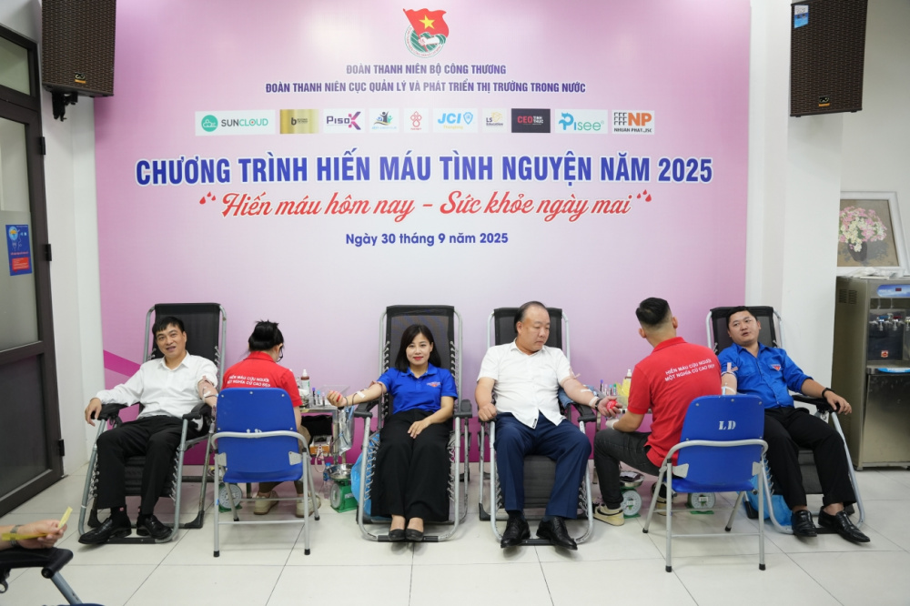  Chương trình Hiến máu tình nguyện năm 2025 do Đoàn Thanh niên Cục Quản lý và Phát triển thị trường trong nước (Cwin63 sân chơi đỉnh cao) tổ chức