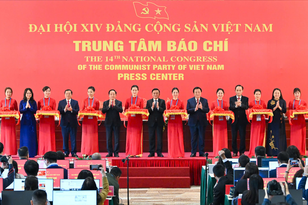 trung tâm báo chí Đại hội XIV