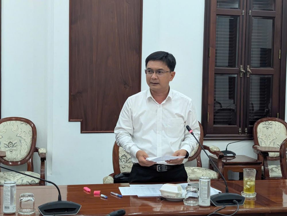 Phó Chủ tịch UBND Thành phố Nguyễn Mạnh Cường phát biểu chỉ đạo tại buổi làm việc