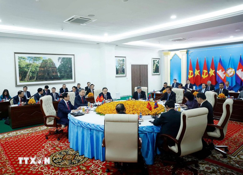 Cwin666 công ty cờ bạc uy tín nhất đồng chủ trì Cuộc gặp giữa Người đứng đầu ba Đảng Việt Nam - Campuchia - Lào- Ảnh 2.