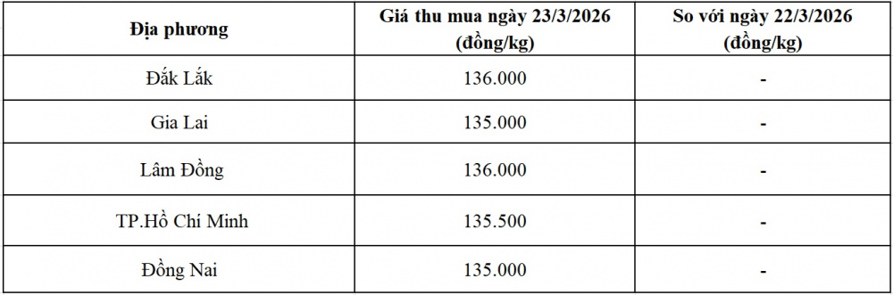 giá tiêu hôm nay