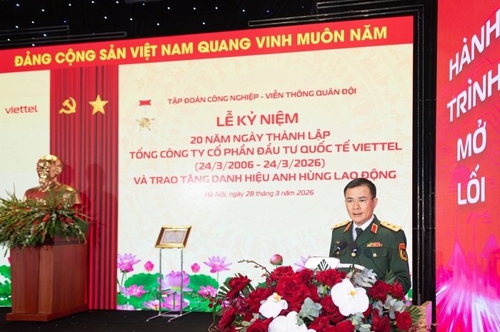 Trung tướng Tào Đức Thắng, Ủy viên Trung ương Đảng, Chủ tịch kiêm Tổng Giám đốc Tập đoàn Viettel (Ảnh: BTC).