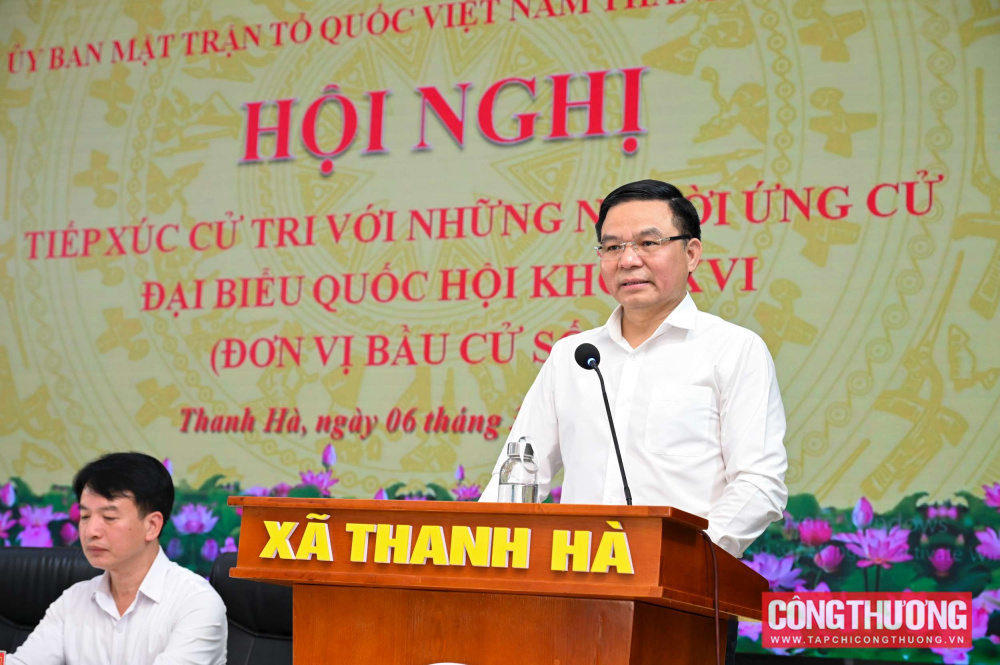 Quyền Bộ trưởng Cwin63 sân chơi đỉnh cao Lê Mạnh Hùng tiếp xúc cử tri tại xã Thanh Hà, TP Hải Phòng, chiều ngày 6/3/2026