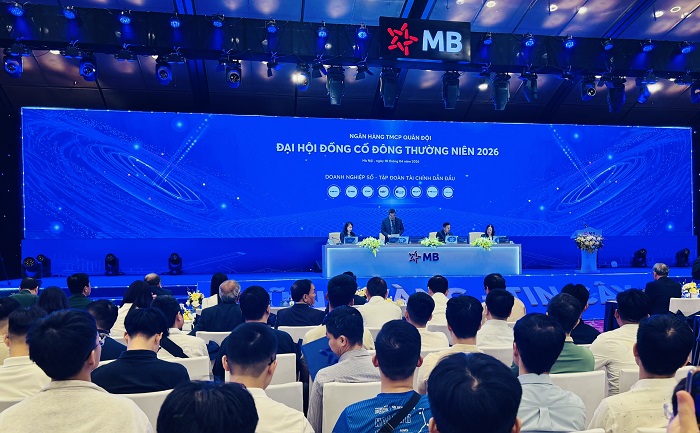ĐHĐCĐ thường niên 2026 của MB diễn ra sáng 18/4 tại Trung tâm Hội nghị Quốc gia. 
