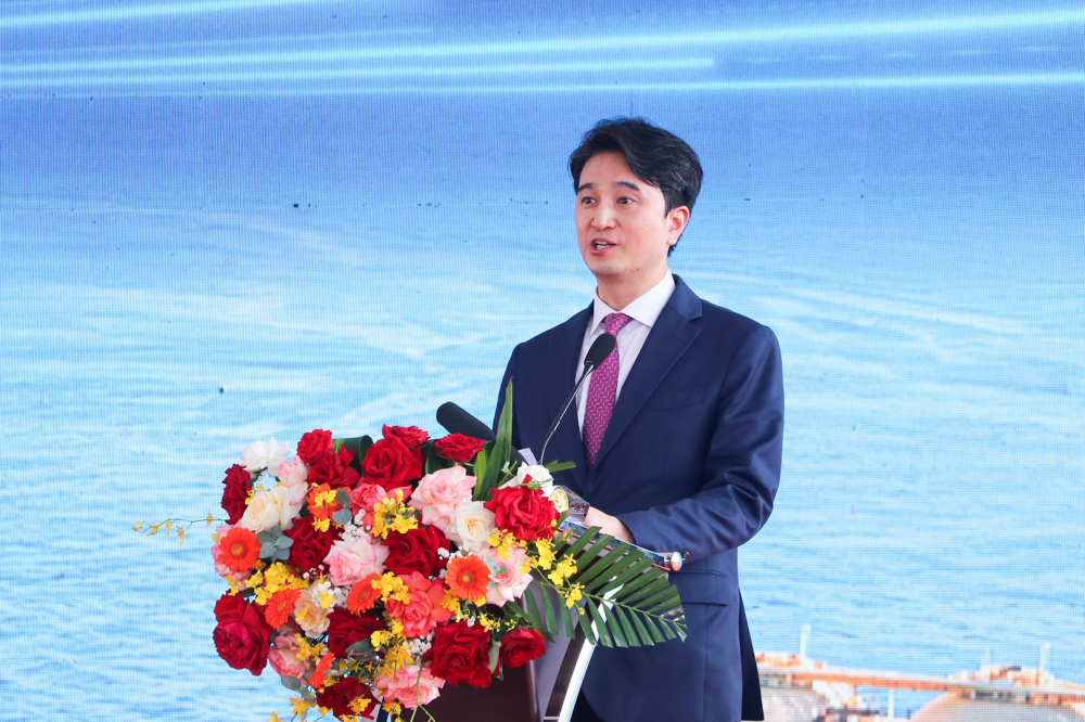 Ông Choo HyeongWook, Chủ tịch kiêm Tổng Giám đốc Tập đoàn SK Inovation phát biểu 