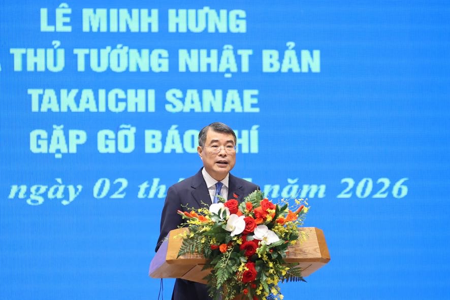 Thủ tướng Lê Minh Hưng trân trọng mời Thủ tướng Takaichi Sanae tham dự Hội nghị thượng đỉnh APEC 2027 tại Phú Quốc, Việt Nam và Việt Nam sẽ tham dự GREEN EXPO 2027 tại Yokohama, Nhật Bản - Ảnh: VGP
