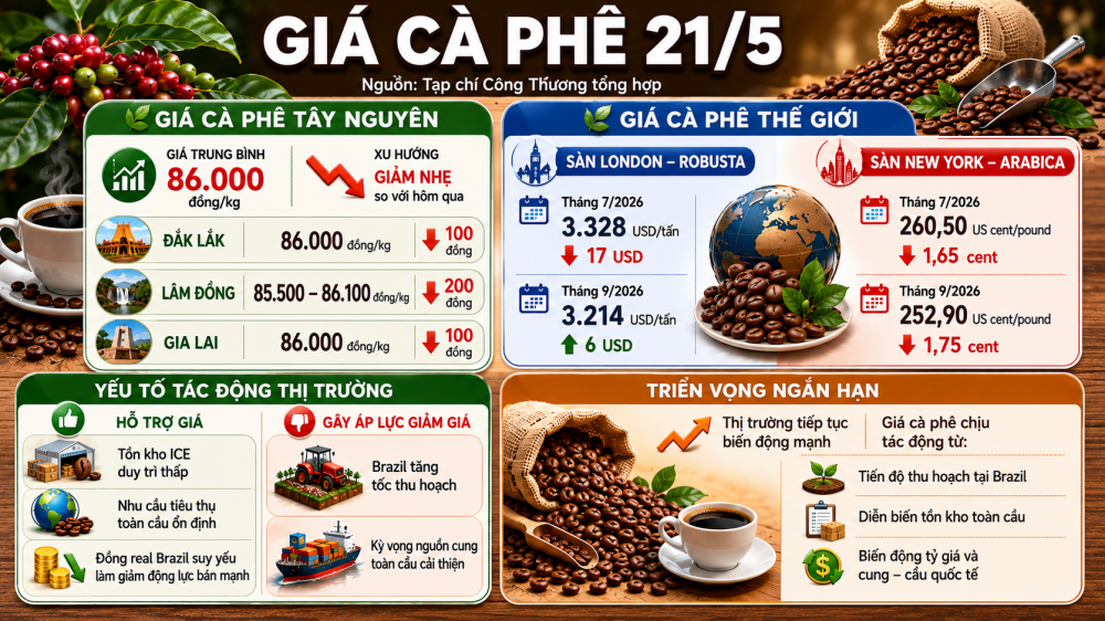 giá cà phê hôm nay
