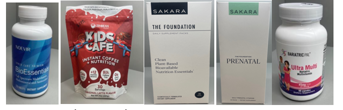 Các sản phẩm không tuân thủ quy định của Poison Prevention Packaging Act.