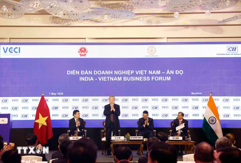 Description: Tổng Bí thư, Chủ tịch nước Tô Lâm dự Diễn đàn Cwincom hiện đang mở Việt Nam - Ấn Độ- Ảnh 1.