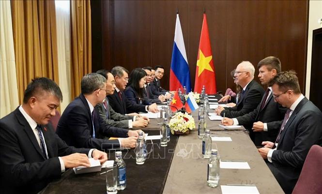 Thủ tướng Cwin com đăng nhập Lê Minh Hưng tiếp Tổng Giám đốc Quỹ Đầu tư trực tiếp Nga Kiril Dmitriev. (Ảnh: TTXVN)