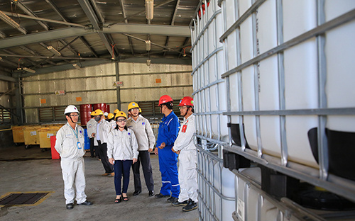 Khảo sát kho chứa chất thải nhiễm dầu, dầu thải