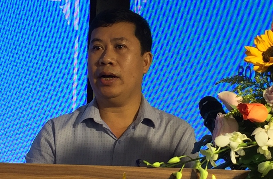 Ông Đỗ Đức Trung, Trưởng phòng, Cục Bảo vệ chính trị nội bộ, Ban Tổ chức Trung ương giới thiệu một số nội dung mới trong công tác bảo vệ chính trị nội bộ