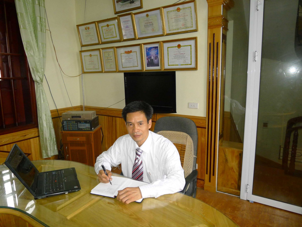 anh Đinh Xuân Mộc - Giám đốc Công ty TNHH Cơ Khí Đình Mộc