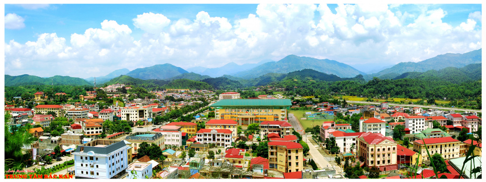 Một góc trung tâm Thành phố Bắc Kạn