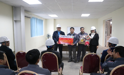 Thăm và chúc Tết tại Phân xưởng sửa chữa của Công ty EPS tại Thái Bình