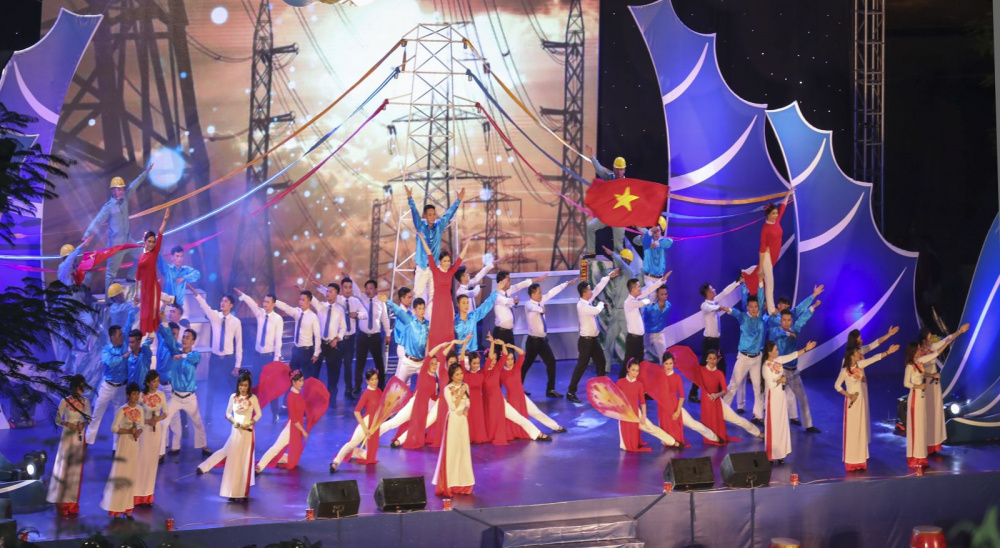 Tiết mục dự thi của Công ty CP Nhiệt điện Hải Phòng