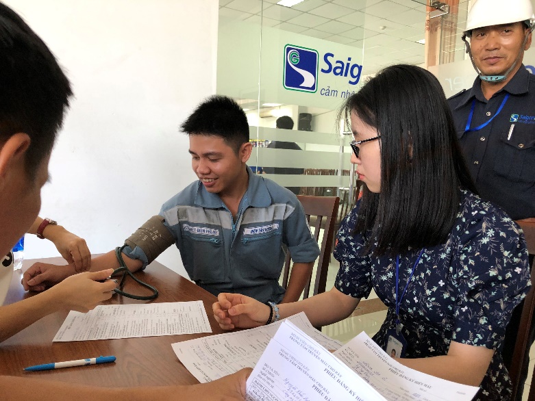 Thanh niên NĐ Phú Mỹ tham gia hiến máu