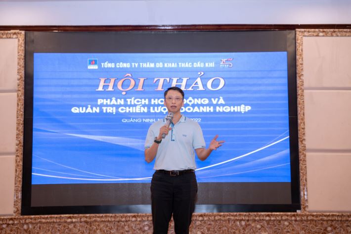 Tổng giám đốc PVEP Trần Hồng Nam phát biểu bế giảng khóa đào tạo
