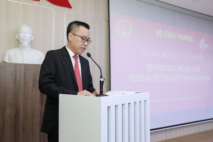 Ông Nguyễn Quang Huy phát biểu tại buổi lễ.