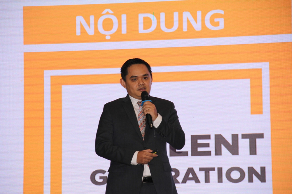 Ông Phạm Hồng Anh, Giám đốc Talent Generation 2018  chia sẻ về cuộc thi tại đêm gala