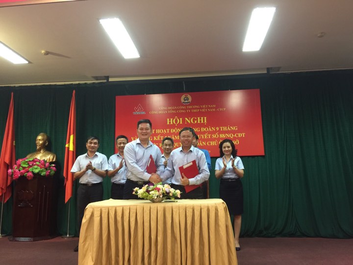 cong doan Thep ky ket ban hanh quy che