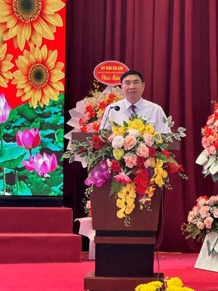 Bí thư Tỉnh ủy Điện Biên Trần Quốc Cường : Những thành tựu trong 10 năm qua của huyện Nậm Pồ là khá toàn diện, đóng góp vào sự phát triển chung của tỉnh. 
