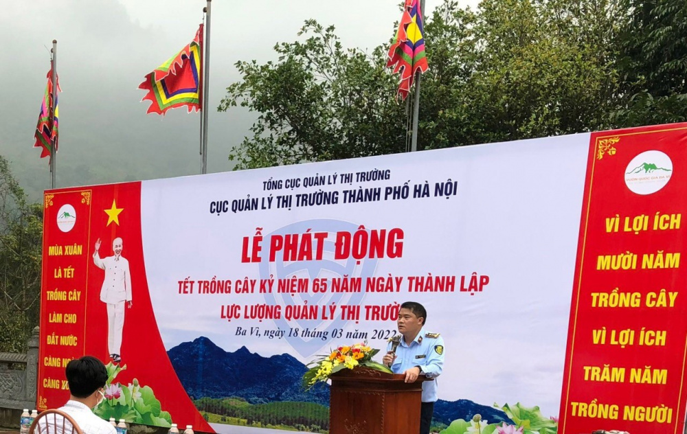 Ảnh Cục QLTT HN- Trồng cây