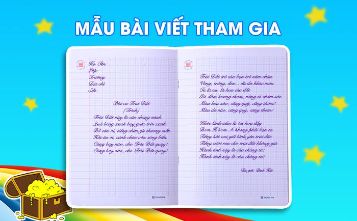 Mẫu bài viết dự thi