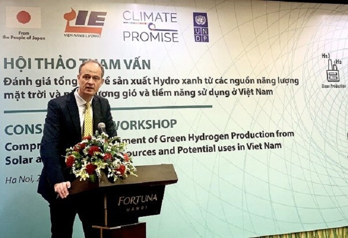 ông Patrick Haverman - Phó trưởng đại diện thường trú UNDP tại Việt Nam phát biểu tại sự kiện
