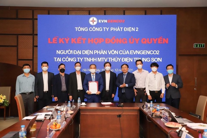 Kí kết tại Công ty TNHH MTV Thủy điện Trung Sơn