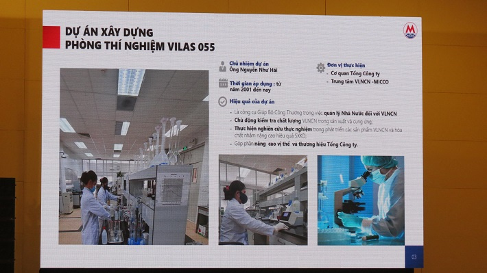 một trong 11 sản phẩm, dịch vụ tiêu biểu của MICCO