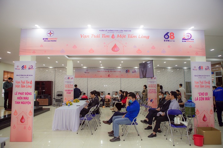 Nhiệt điện Hải Phòng tham gia hiến máu