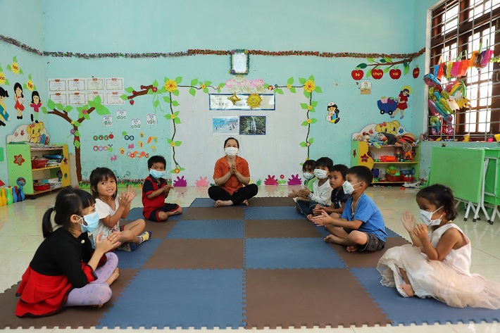 hình ảnh trường mầm non tại Khu tái định cư Thủy điện Sông Bung 4
