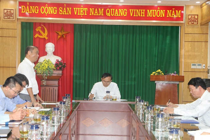 hình ảnh tại buổi làm việc tại Thủy điện Trung Sơn