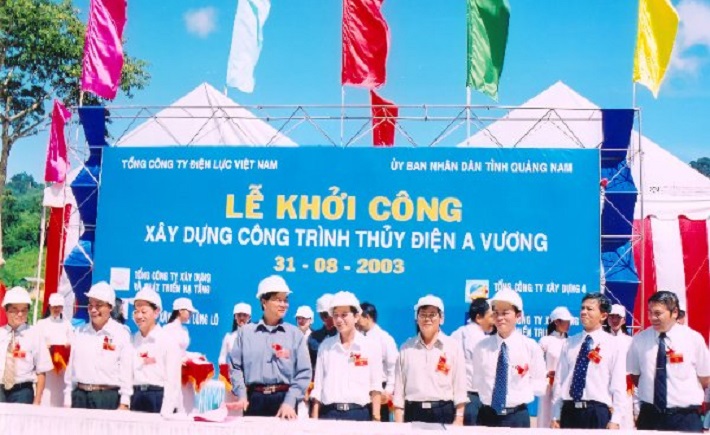 lễ khởi công xây dựng Công trình Thủy điện A Vương