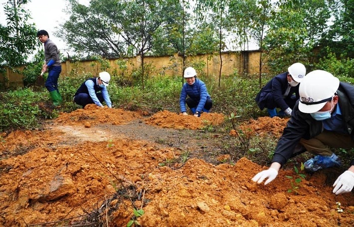hình ảnh tại lễ ra quân trồng cây tại VINAPACO
