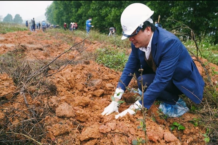 hình ảnh tại lễ trồng cây VINAPACO
