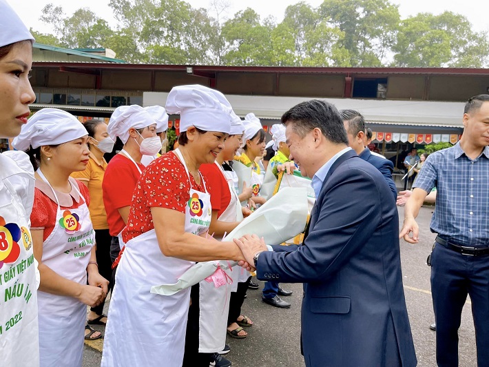 hình ảnh tại Hội thi nấu ăn do Công đoàn VINAPACO tổ chức
