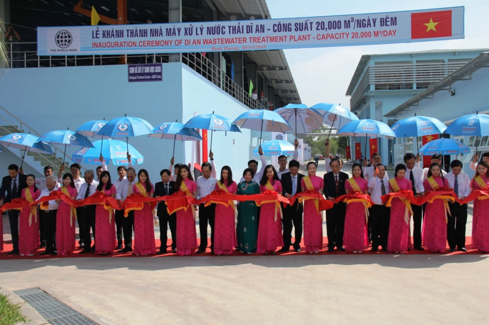 Nhà máy xử lý nước thải Dĩ An đạt chuẩn A đi vào hoạt động từ 30/11/2018