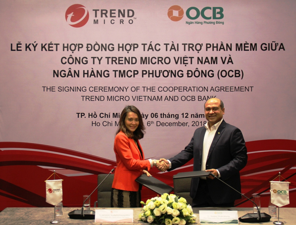 Qua việc hợp tác giữa hai bên, 50.000 tài khoản OCB sẽ được trải nghiệm bảo mật từ Trend Micro.