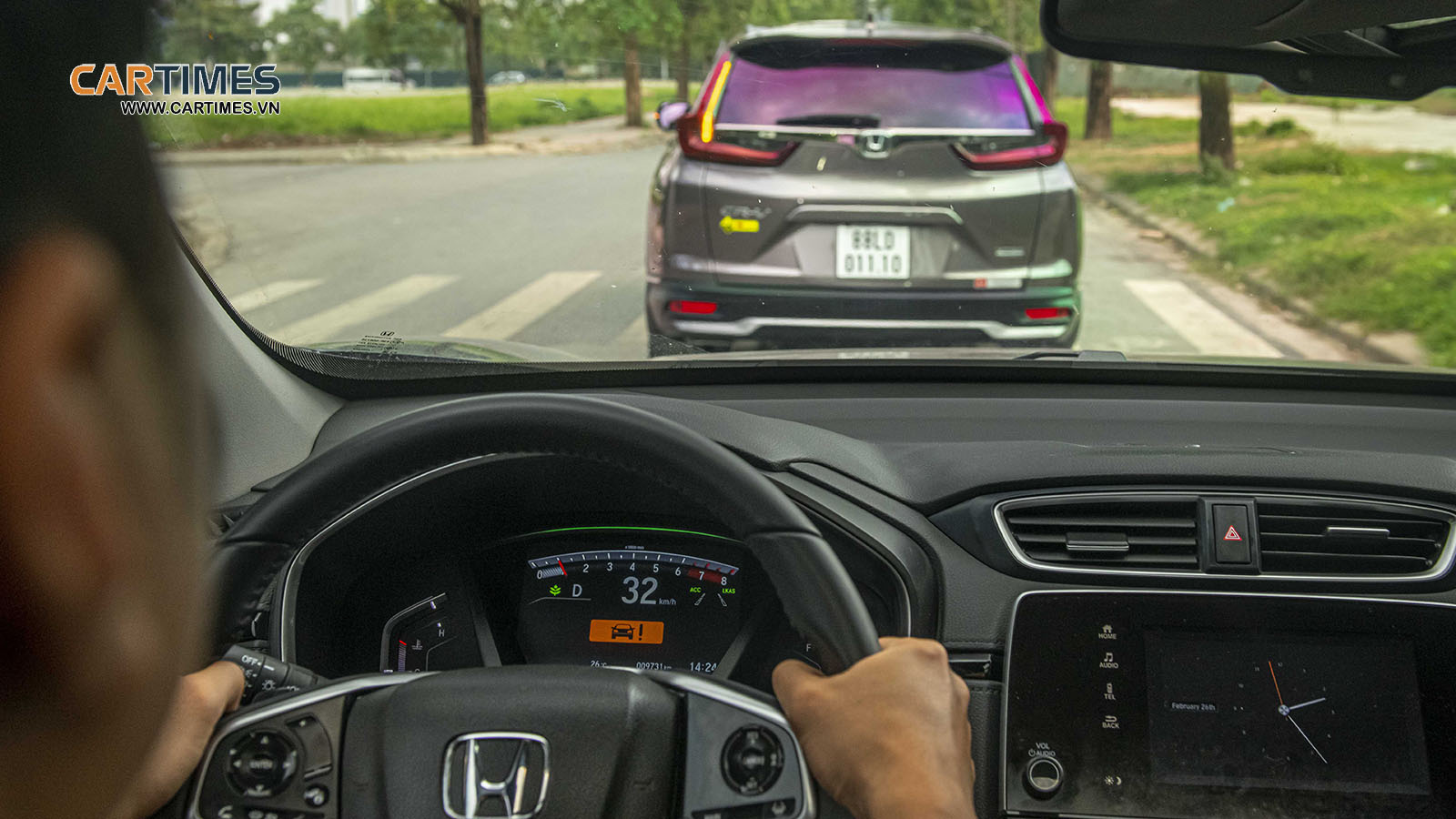 Cảnh báo va chạm trên Honda CR-V