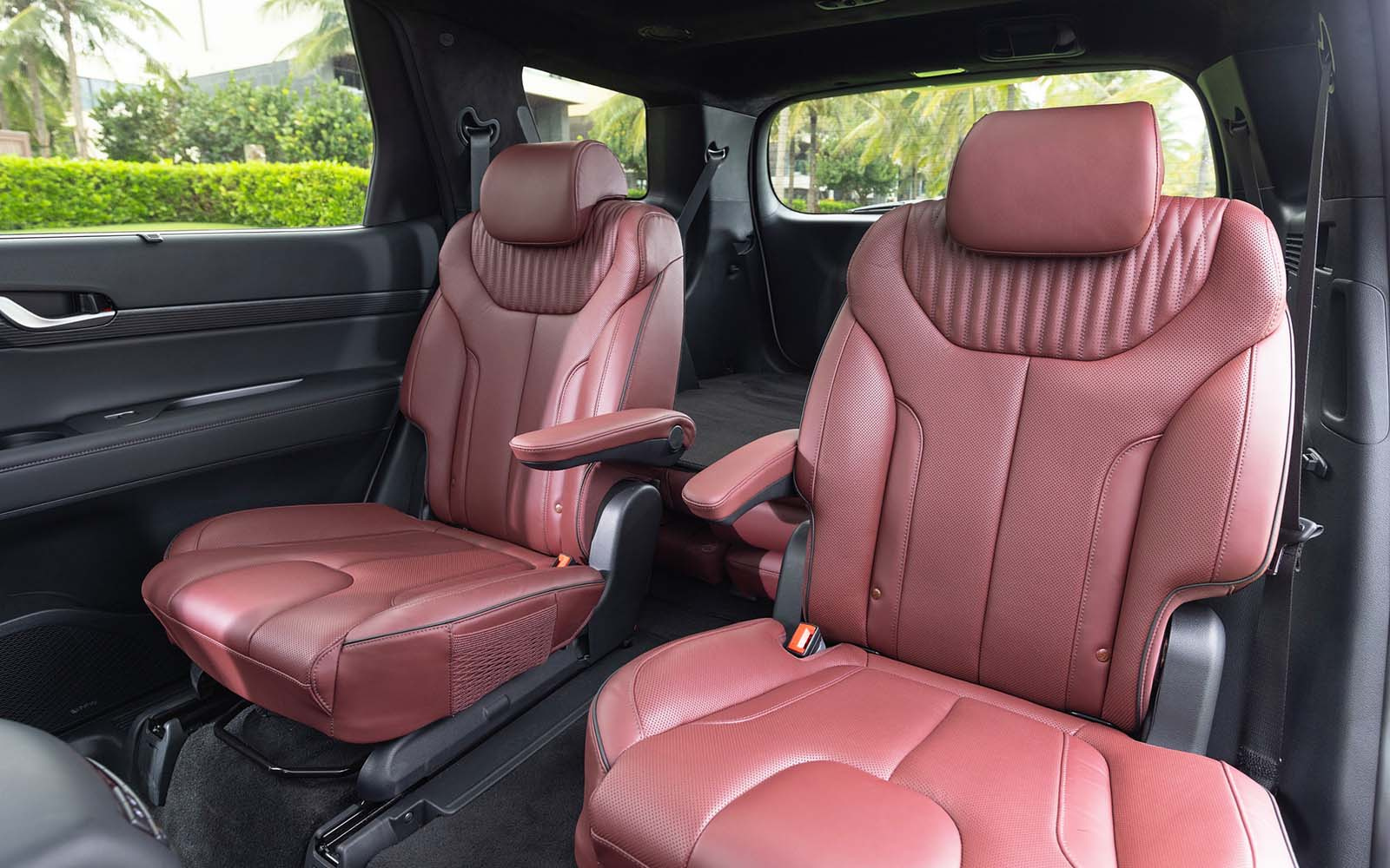Hàng ghế thứ 2 trên Hyundai Palisade