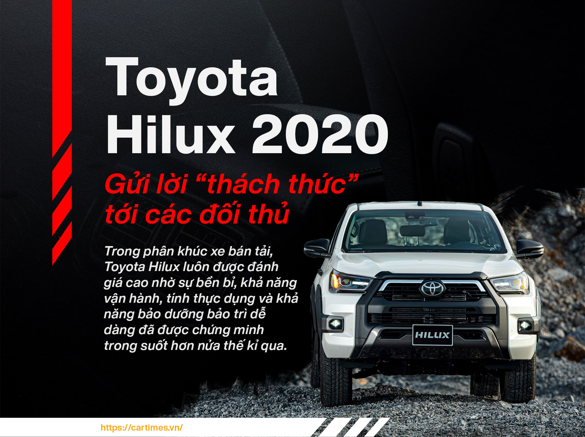 Toyota Hilux Adventure 2020 gửi lời thách thức tới các đối thủ