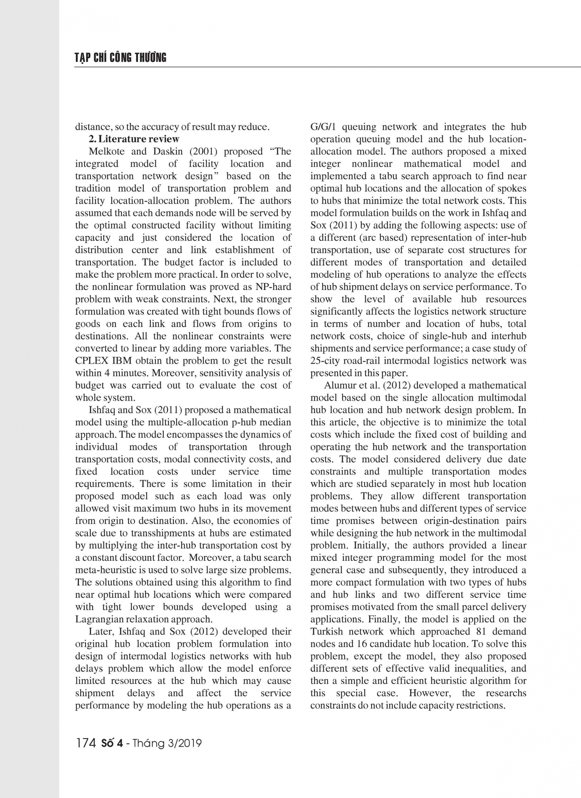 Supply chain network design