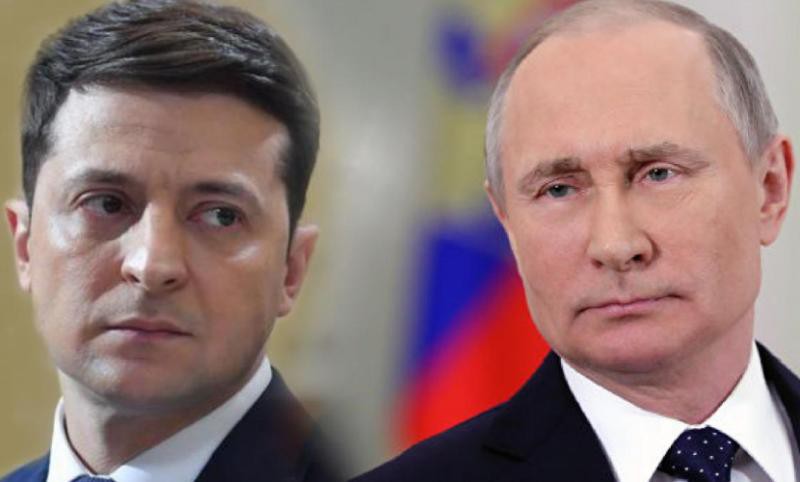 Vladimir Putin và người đồng cấp Ukraine Vlodymyr 