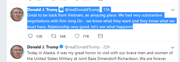 twitter của Trump